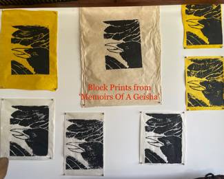 Block Prints from 'Memoirs of A Geisha'