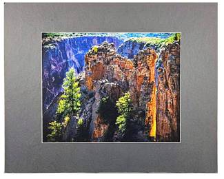 30 x 24.5" Color Photo of a Mountain Canyon in 5.25" Matt