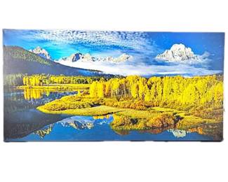 Signed "Above the Bow" Wyoming Stretched Canvas 60" x 30"
