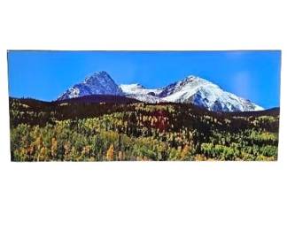 Stunning Panoramic Mountain Scene on MDF 57 x 24
