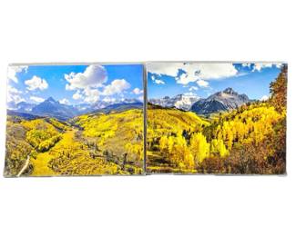 Lot of Two 16 x 20 Enlarged Nature Photos in Protective Sleeves - "Dallas Divide" (right)