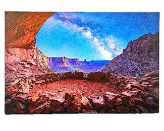 "False Kiva Nightscape: Utah" 20" x 30" Mounted on MDF Board - Ready to Hang