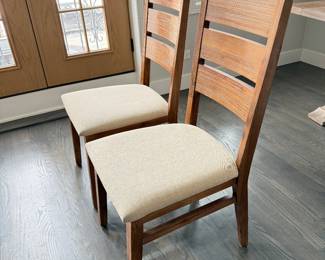 Not part of Z Gallerie dining set, but well matched for additional seating