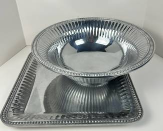 Wilton Armetale Flutes and Pearls serving ware