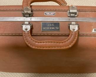 1958 Gator Bowl Jake Gibbs luggage