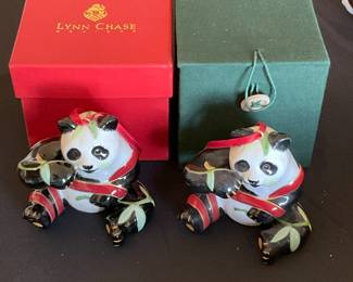 Lynn Chase panda ornaments