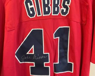 Signed Jake, Gibbs Ole Miss, baseball coach’s jersey, game worn