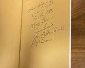 Inscription and Signature for "The Last Hero"