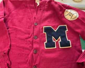 1959 Jake Gibbs Ole Miss letterman‘s sweater