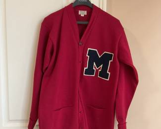 1960/1961 Jake Gibbs Ole Miss letterman‘s sweater