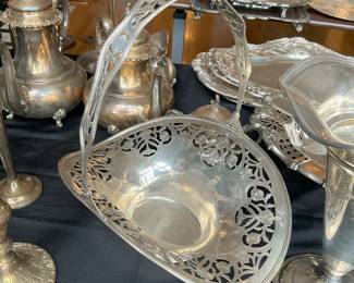 Sterling silver wedding basket