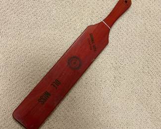 Jake Gibbs fraternity paddle from Whaley to Jake