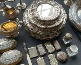 25 Gorham Sterling silver plates