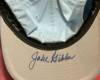 Jake Gibbs signed ball cap