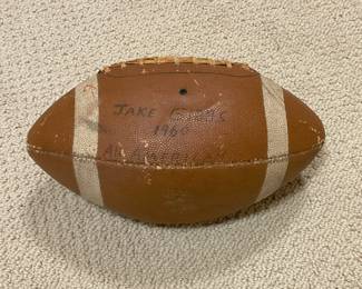 Ole Miss Hall of Fame football signed by Jake Gibbs