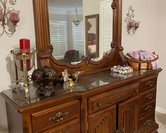 Dresser with mirror