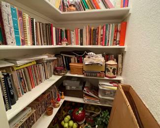 Tons of cookbooks and recipes