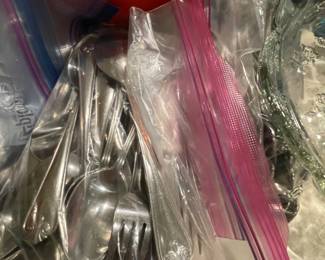 Stainless silverware sets