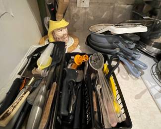 Kitchen knives and utensils