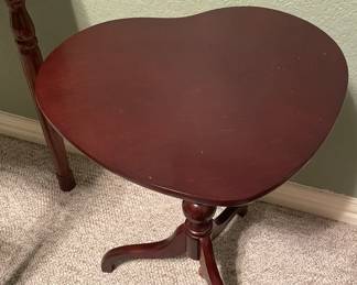 Heart shaped table