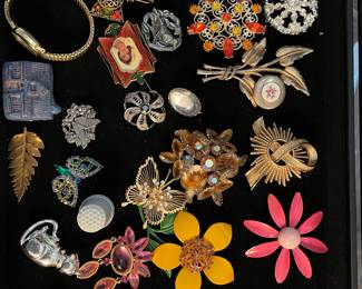 Misc brooches and pins