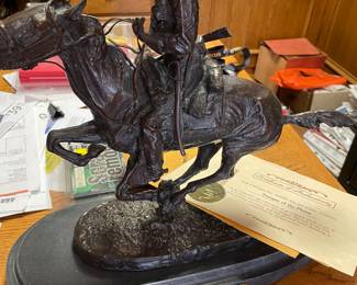 Bronze Replica of Frederic Remington's "Trooper of the plains"