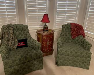 Vintage upholstered chairs