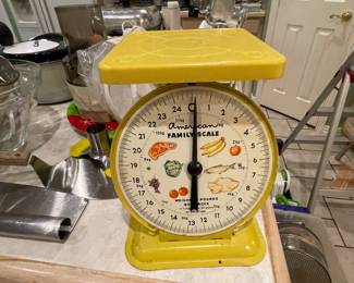 Vintage American family food scale