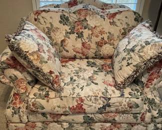 Oversized floral chair from Havertys