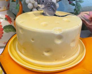 Vintage covered cheese plate