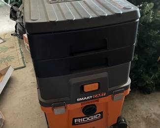Ridgid Smart Cart shop vac with drawers