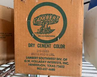dry cement color - red