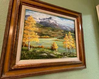 Large framed painting