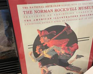 Norman Rockwell museum framed poster
