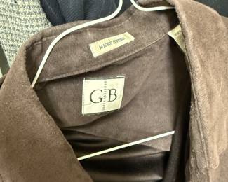 Geoffrey Beene suede shirts