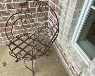 Metal outdoor kids chair