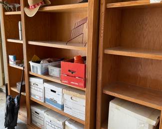 Wood book cases