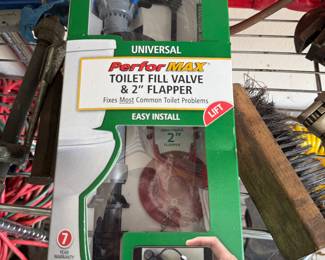 Toilet fill valve and flapper