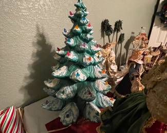 Vintage ceramic Christmas tree