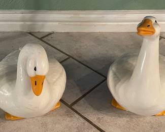 Ceramic geese