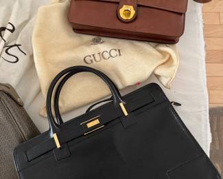 Pair of very nice vintage 1980's Gucci ladies handbags