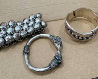 Vintage MCM Sterling Jewelry bracelets