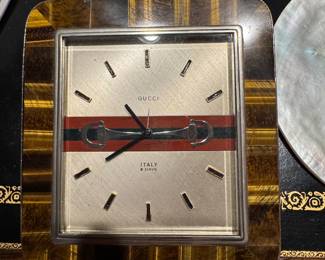 Vintage Gucci Desk Clock