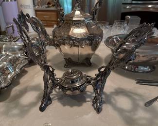 Reed & Barton Winthrop Silverplate Footed Coffee Tea Set 