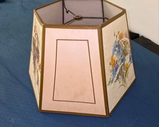 mid century hexagonal lamp shade