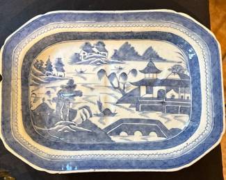 Mottahedeh Blue Canton Octagonal Platter 