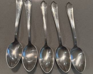 Tiffany & Co. Sterling Spoons Flat handle set of 5 