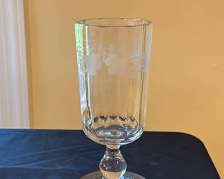 Etched Crystal Glass 