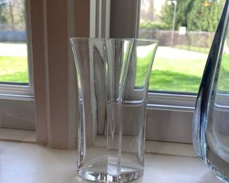 Fluted Crystal Vase 