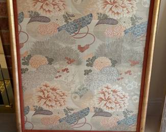 Maru Obi Japanese Silk - Framed 